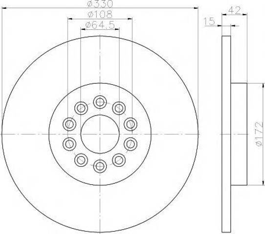 Ротор гальмівний 8DD355116711 HELLA