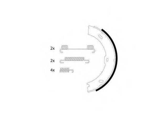 Гальмівні колодки стоянкового гальма Mercedes Sprinter II 3-t