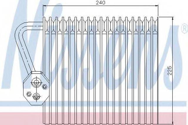 Випарник 92167 NISSENS