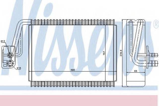 Випарник 92174 NISSENS