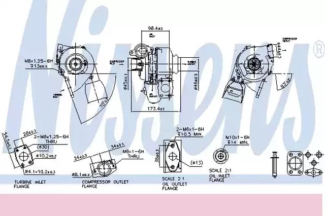 Турбокомпресор 93037 NISSENS