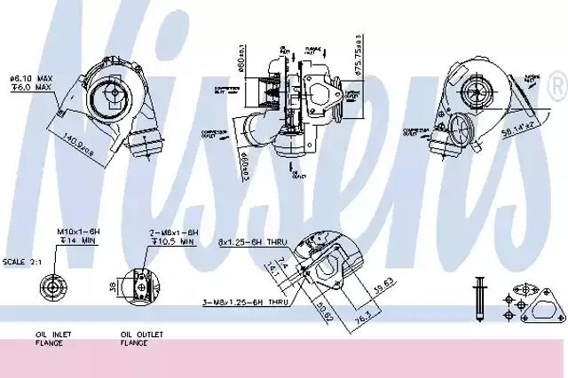 Турбокомпресор 93051 NISSENS