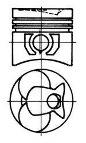 Поршня на 1 циліндр, STD 93444600 KOLBENSCHMIDT