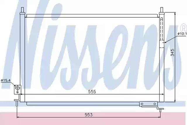 Радіатор системи охолодження кондиціонера 940008 NISSENS