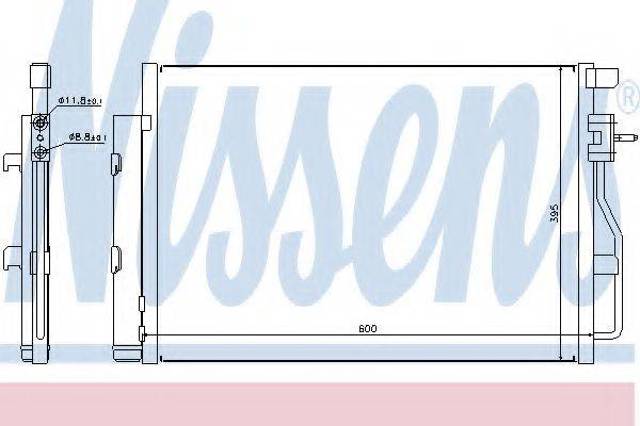 Конденсатор системи охолодження системи Шевроле Авео III