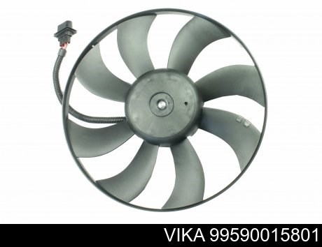 Вентилятор радиатора 250w skoda fabia (00-04,05-10), roomster (06-10)/vw polo (02-10)/seat ibiza (02-05,06-10) (99590015801) vika 99590015801