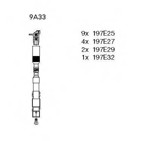 Дроти запалювання 9A33 BREMI