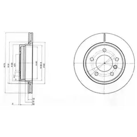 Дискові гальма BG3041C DELPHI