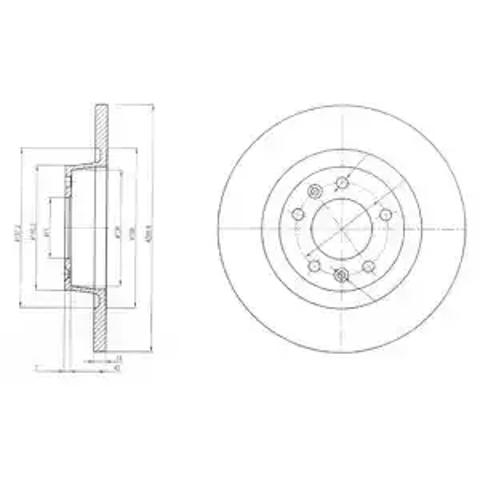 Дискові гальма BG4085 DELPHI