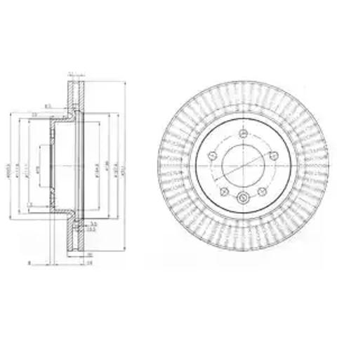 Гальмо дискове переднє BG9006C DELPHI