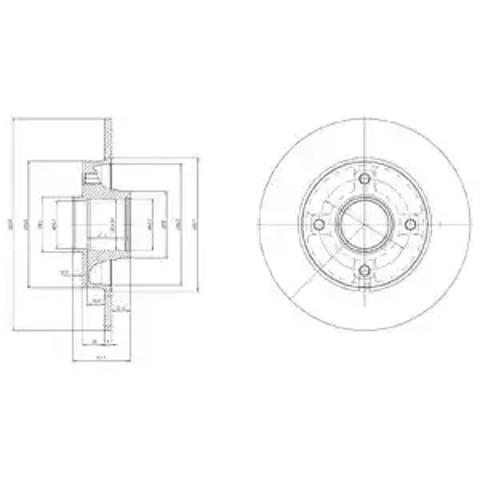 Диск гальмівний задній BG9022RSC DELPHI