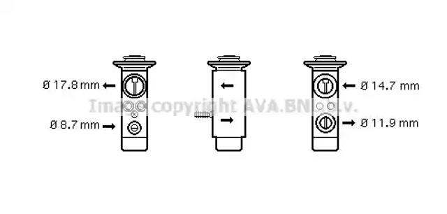 Клапан розширювальний BW1089 AVA