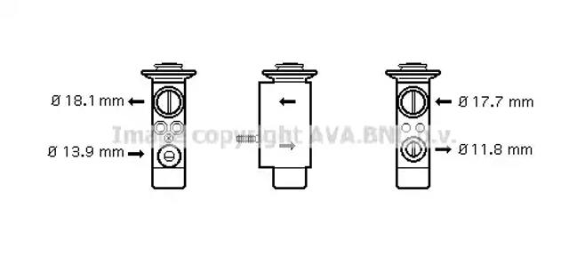 Клапан розширювальний BW1238 AVA