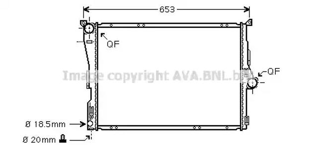 Радіатор BWA2291 AVA