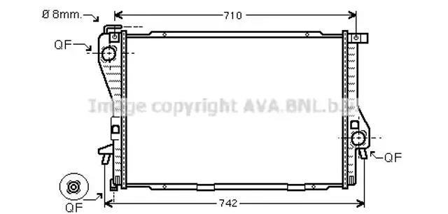 Радіатор основний BWA2300 AVA