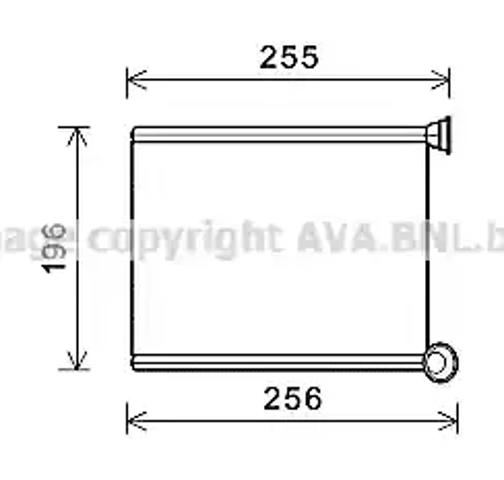 Радіатор опалювача салону CN6281 AVA