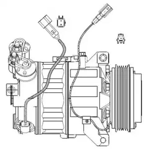 Компресор системи кондиціювання CS20482 DELPHI