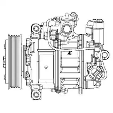 Компресор системи кондиціювання CS20504 DELPHI