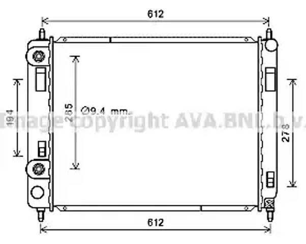 Радіатор основний CT2053 AVA