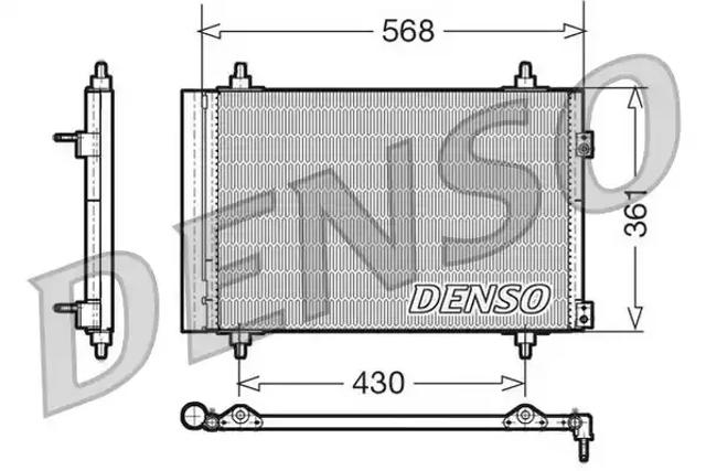 Радіатор системи охолодження кондиціонера DCN07008 DENSO