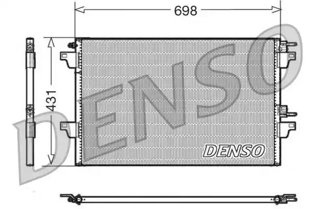 Трубопроводи і радіатор кондиціонера DCN23022 DENSO