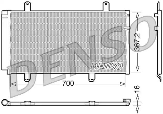Конденсатор системи охолодження системи DCN51004 DENSO