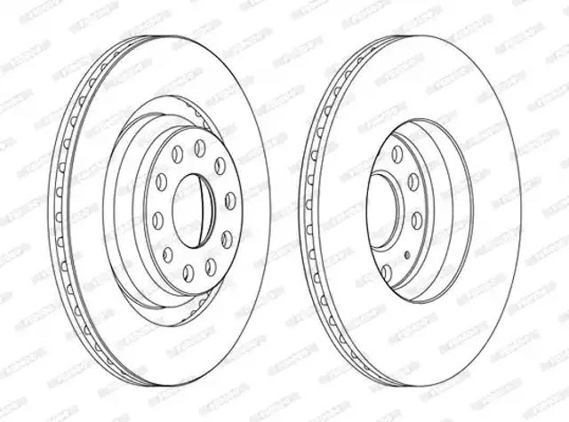 Диск гальмівний задній DDF1503C FERODO