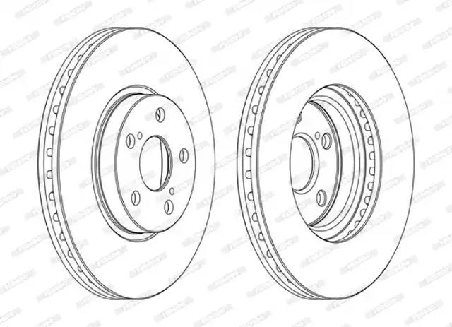 Диск переднього гальма DDF1508C FERODO