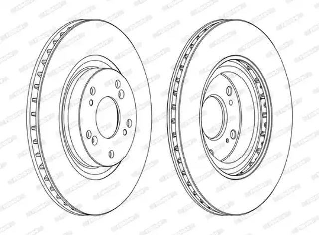 Гальмо дискове переднє DDF1596C FERODO