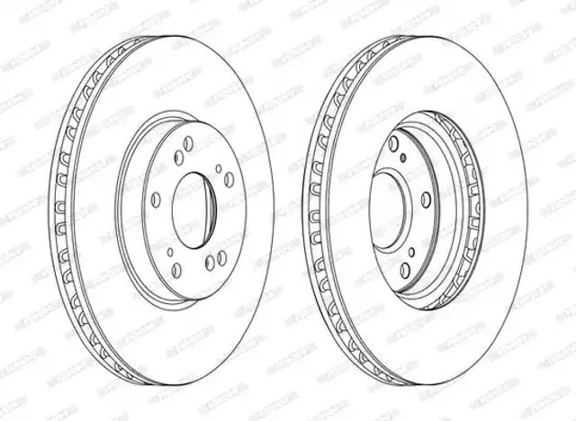 Гальмо дискове переднє DDF1775C FERODO