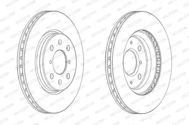 Гальмо дискове переднє DDF2070C FERODO