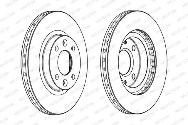 Диск гальмівний передній DDF2327C FERODO