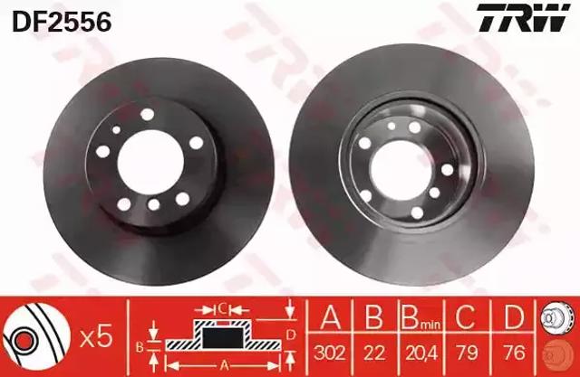 Ротор гальмівний DF2556 TRW