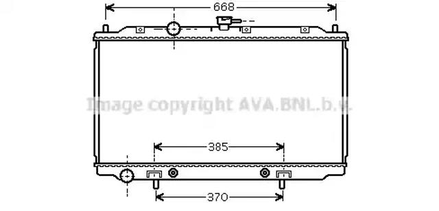 Радіатор двигуна DNA2218 AVA
