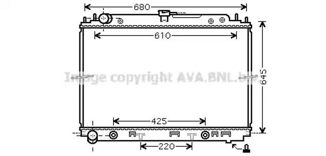 Радіатор основний DNA2297 AVA