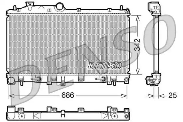 Підвіска радіатора DRM36005 DENSO