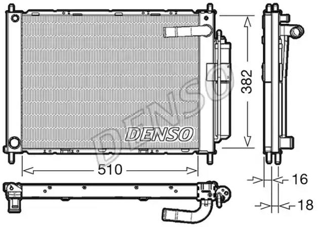 Радіатор водяний DRM46101 DENSO