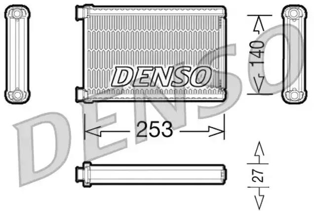 Радіатор обігрівача DRR05005 DENSO