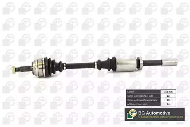 Піввісь передня, права DS7303RA BGA
