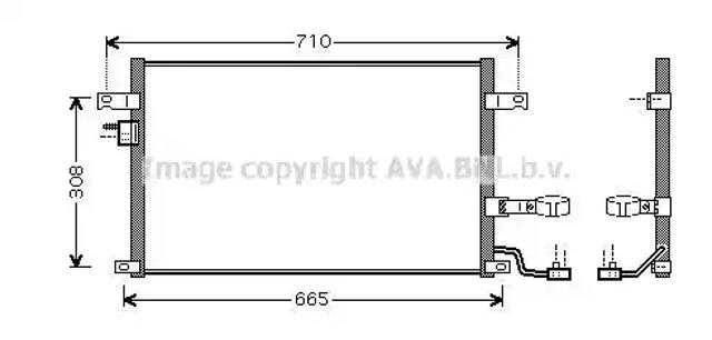 Конденсатор кондиціонера DW5056D AVA