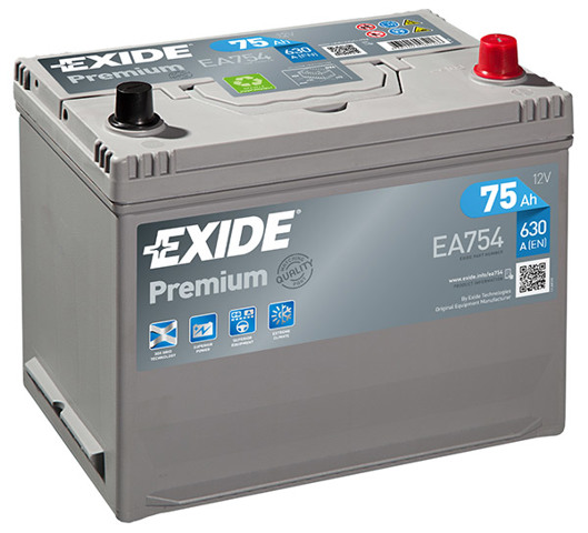 Авто акумулятор EA754 EXIDE