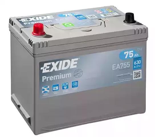 Авто акумулятор EA755 EXIDE