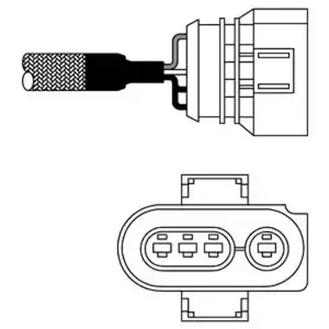 Лямбдазонд, датчик кисню ES1056812B1 DELPHI