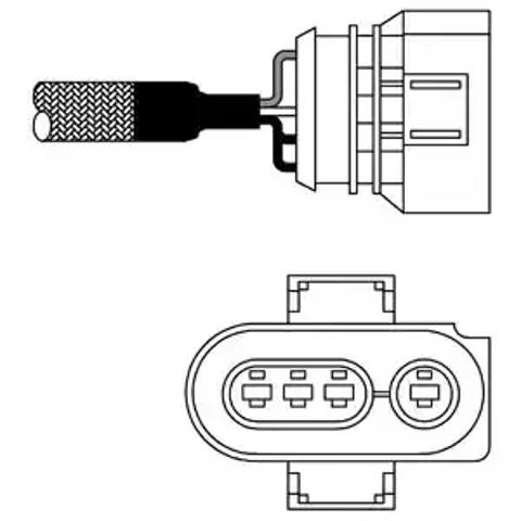 Лямбда датчик кисню ES1098012B1 DELPHI