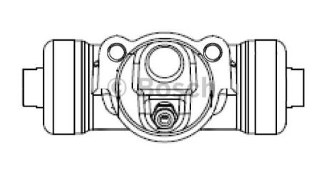Циліндр гальмівний колісний/робітник, задній F026002386 BOSCH