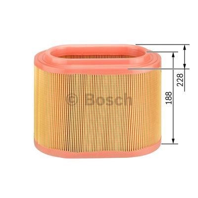 Bosch s0046 фільтр повітряний hyundai h-1 2,5d/td/crdi 97-, F026400046