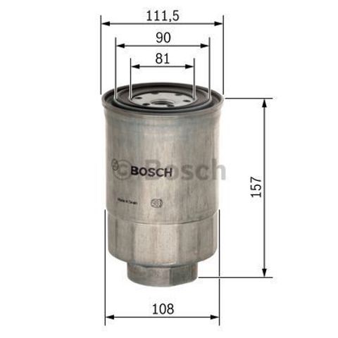 Фільтр-відстійник палива грубої очистки F026402025 BOSCH