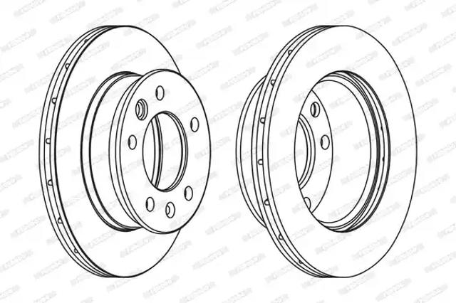 Диск переднього гальма FCR228A FERODO