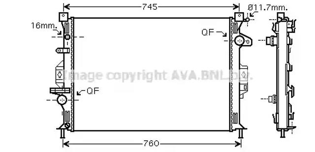 Радіатор основний FDA2425 AVA