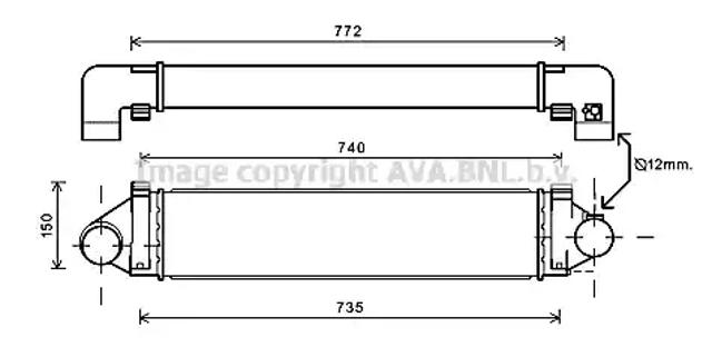 Система охолодження наддувочного повітря FDA4481 AVA